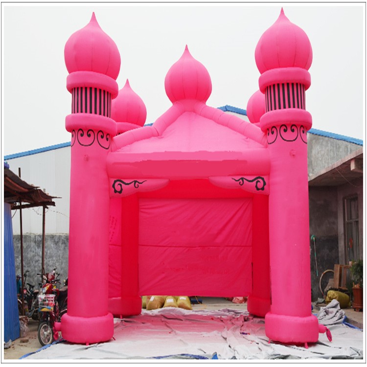 雷鸣镇粉色帐篷